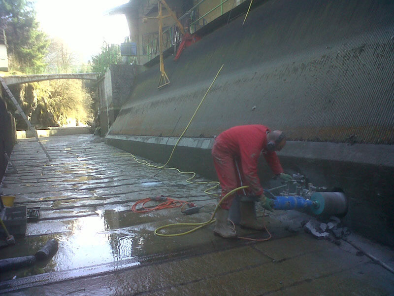 Carottage pierre et béton Thonon-les-Bains pour installation de pompe